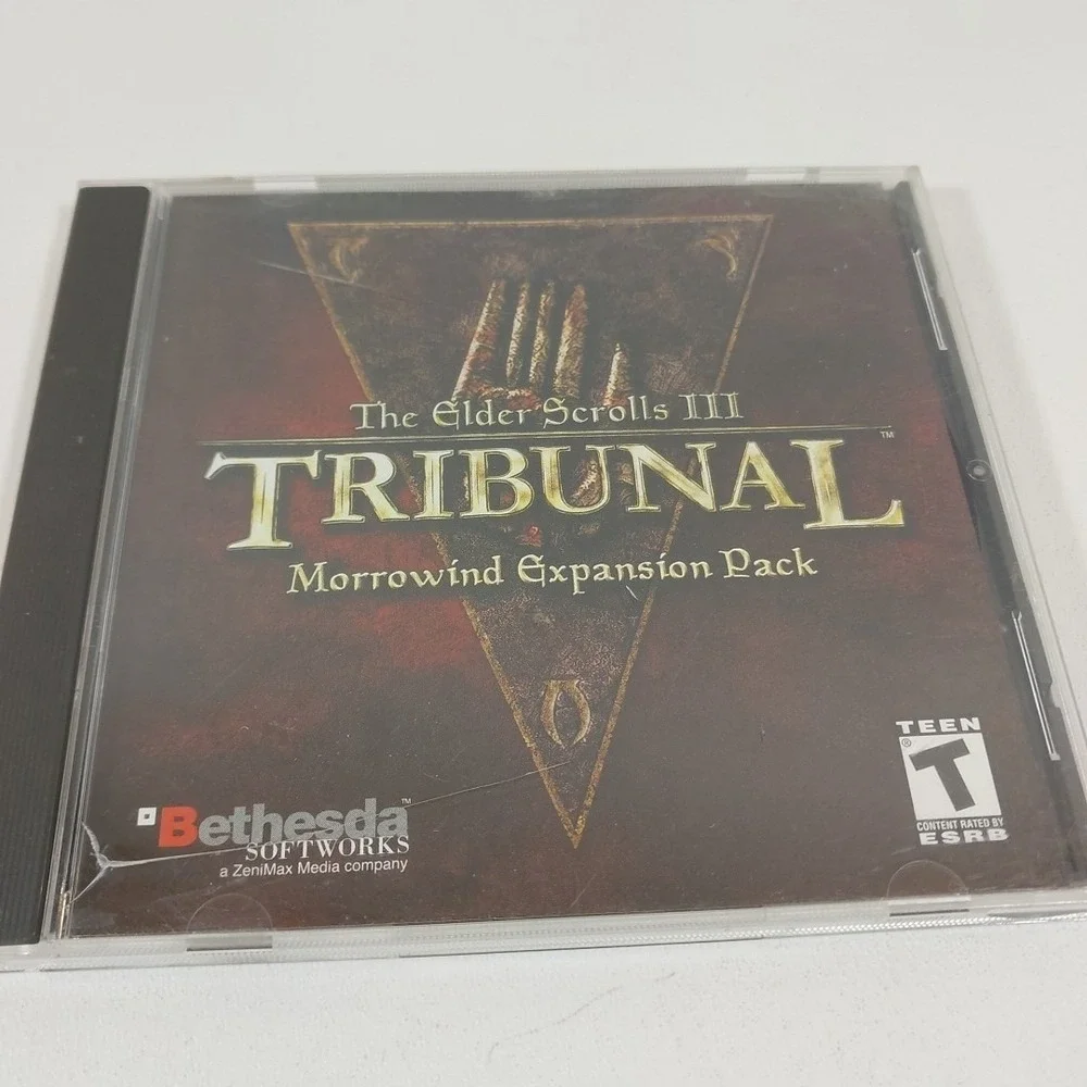 Elder Scrolls III Tribunal Expansion Pack Bethesda PC 2002 RPG Role Playing Game